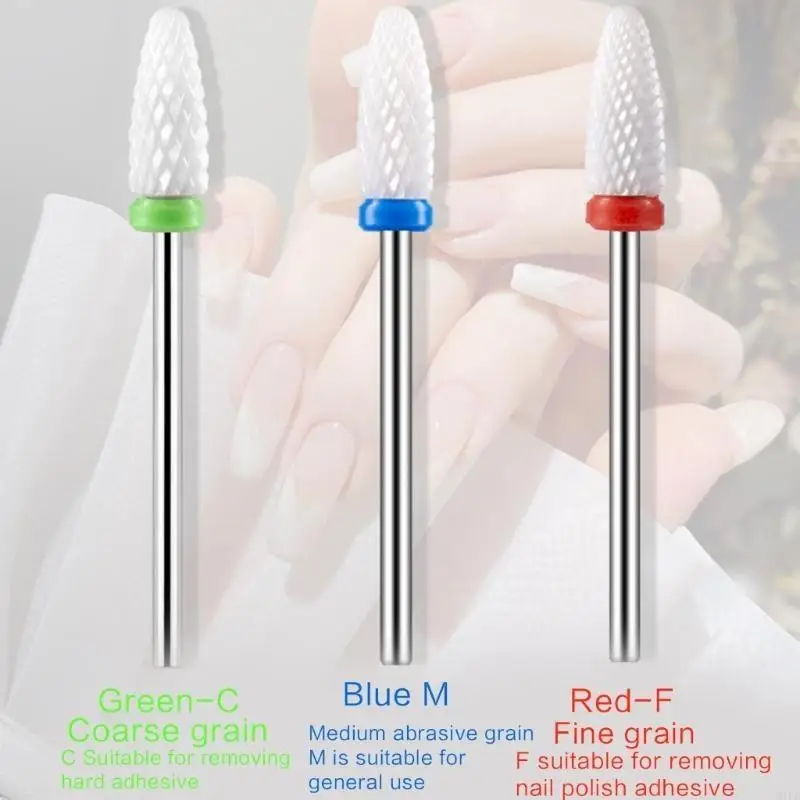 Bit forage à ongles en diamant Q1FB Portable pour conception d'art à ongles machine à forage électrique, manucure,