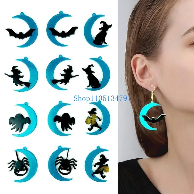 

98 км 1/6 пленки силиконовой плесень серии Halloween серия луны