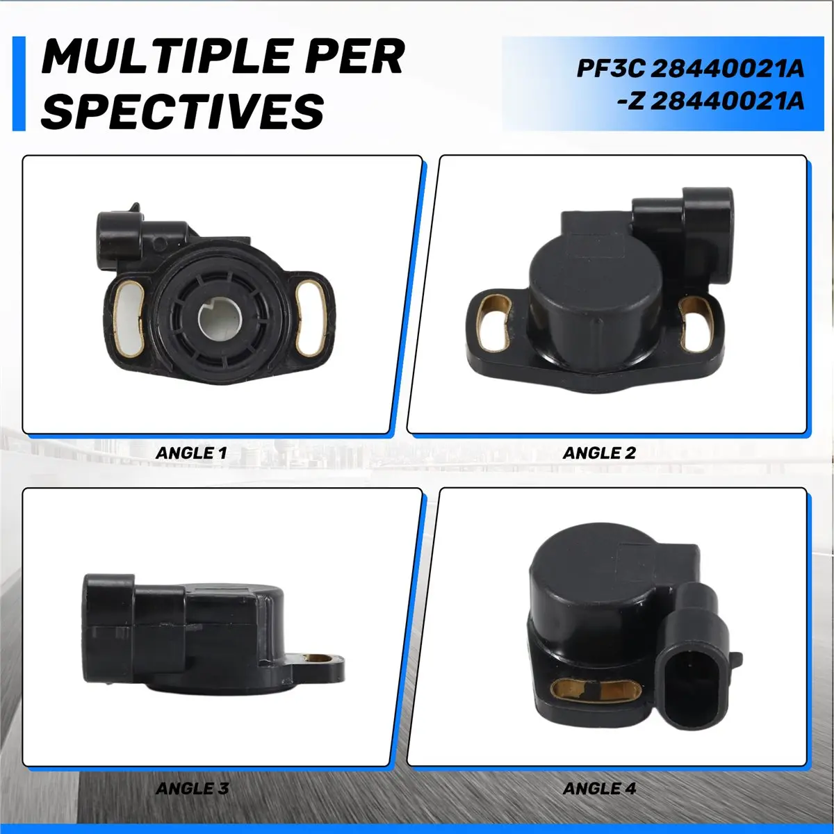 #70V Throttle Position Sensor ,Throttle Position Pedal Sensor TPS PF3C for Ducati Monster SS750 (black)