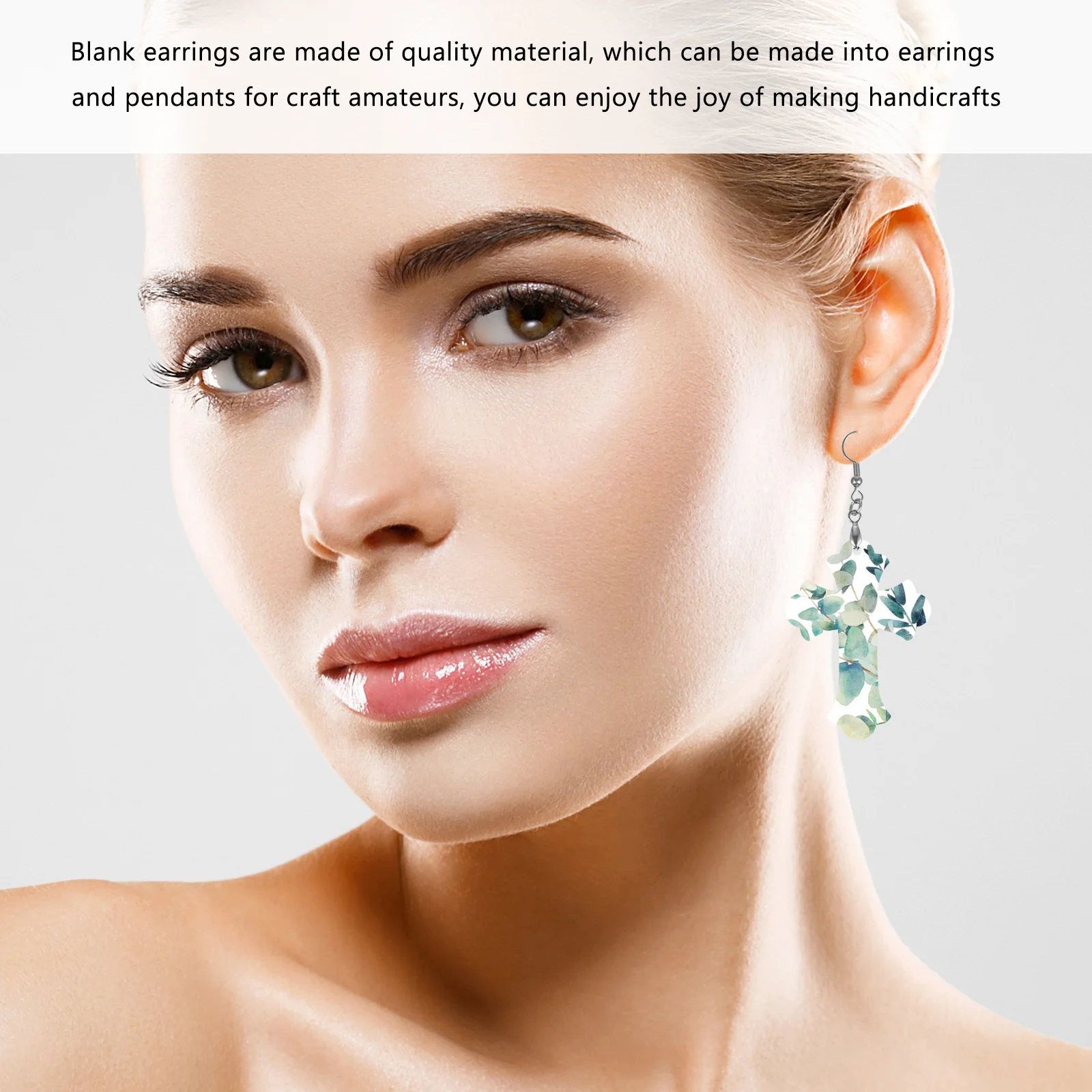 

5Pairs Heat Transfer Earrings Blanks Smooth Surface Sublimation Jewelry DIY Supplies Kit Unique Craft Materials Accessories