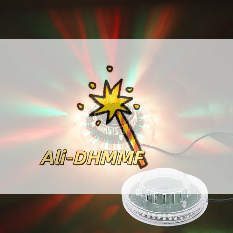 Lampu Bola Disko Aktif Suara-Efek Panggung Berputar LED RGB dengan Daya USB, Pencahayaan Pesta Dinamis untuk Acara KTV, Bar & Rumah