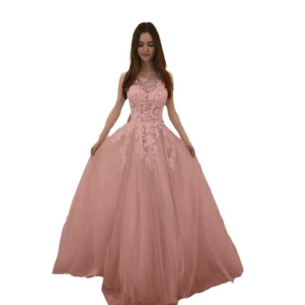 2025 New Light-colored Lace Embroidery Fluffy Skirt Wedding Dress Dress Women's Temperament Elegant Slim And Thin