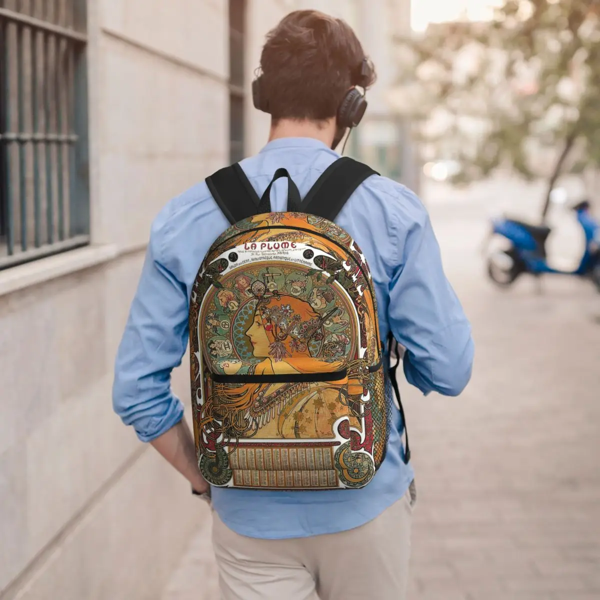 

Zodiac (Original Version), By Alphonse Mucha (1896) ORIGINAL COLORS Backpack BookBag Children School Bag Laptop Shoulder Bags