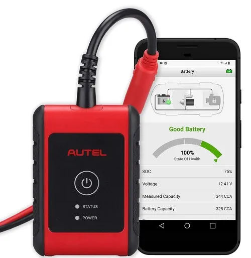 MaxiBAS BT506 Auto Battery Tester Super Electrical System Analysis Tool Works MK808BT/MK808BT PRO Diagnostic Tools Cars
