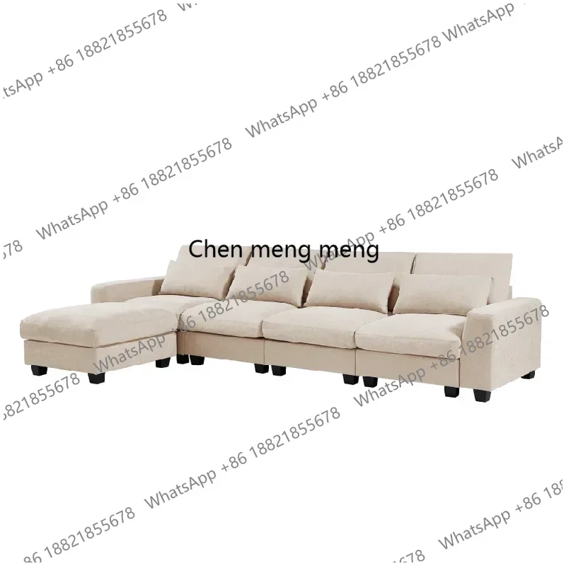 Creative Large L-Shape Feather Filled Sectional Sofa Convertible Sofa Couch Reversible Designer Muebles Postmodern Furniture