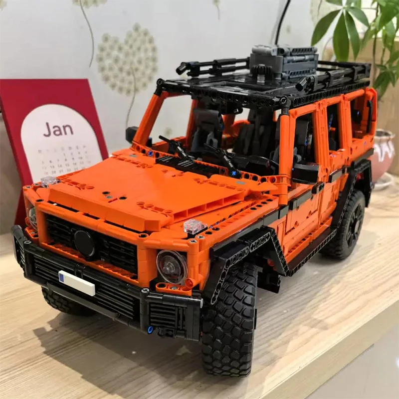 Techniczny model samochodu terenowego G500, 2891 elementów, klocki konstrukcyjne, ciężarówka, pojazd terenowy, zabawka do składania, prezent dla dziecka, chłopca, dorosłego.