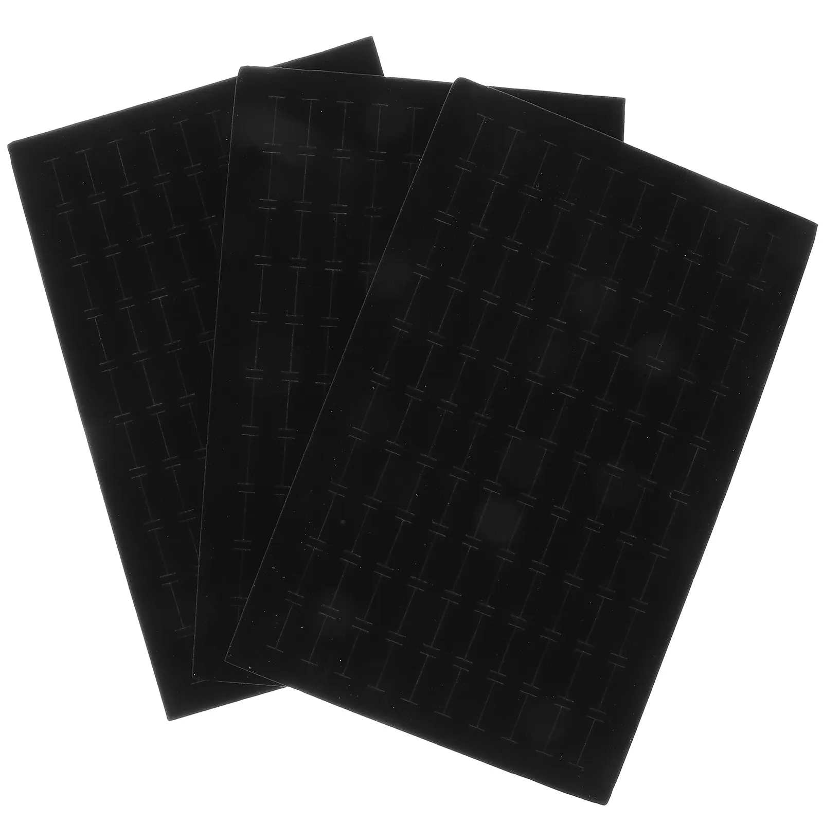 

3Pcs Jewelry Insert Pad Sponge Foam Tray for Rings Ear Studs Brooches Display Storage Case Organizer Box Insert Mat Supplies