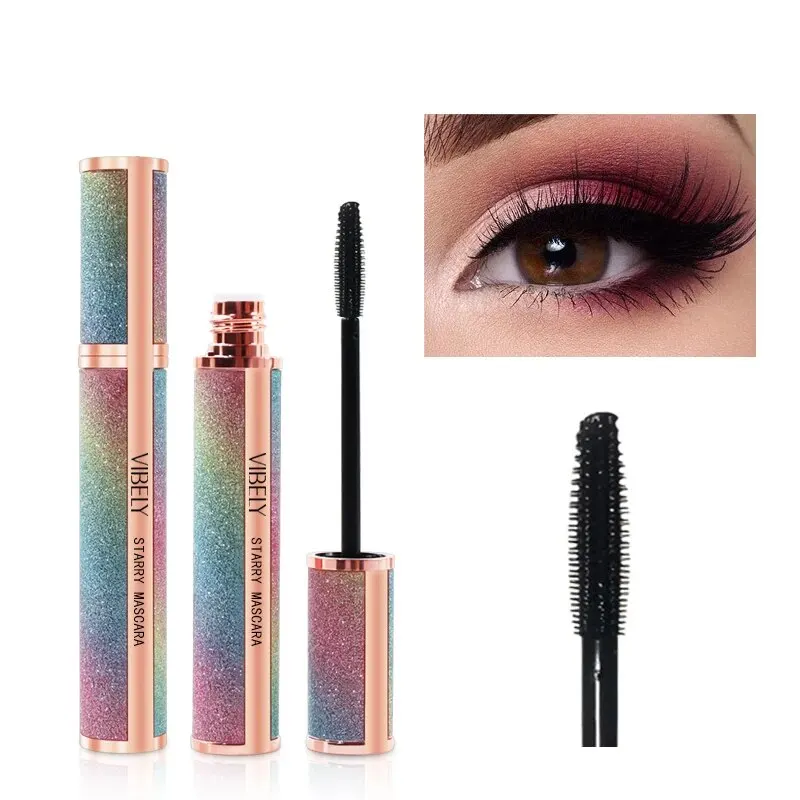 1 Piece Mascara Waterproof Thickening Lengthening Quick Dry Mascara Brush Eyelash Long Lasting Curl Black Eyelash Beauty Tools