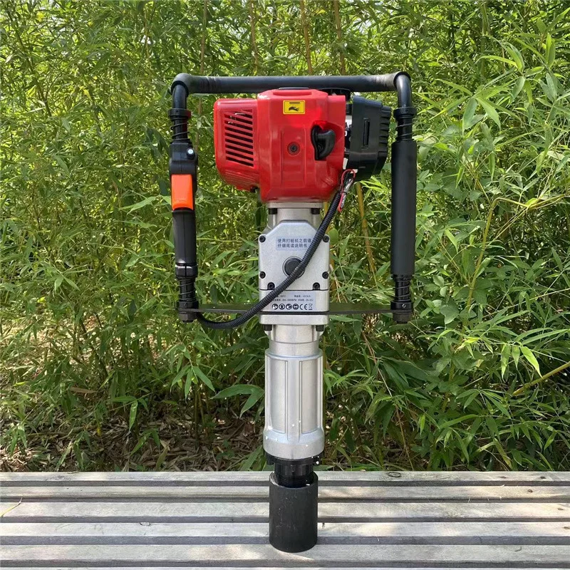Lightweight And Small Handheld  Pile Driver Flood Control And Flood Control Pile Driver Highway Greenhouse Guardrail Rei