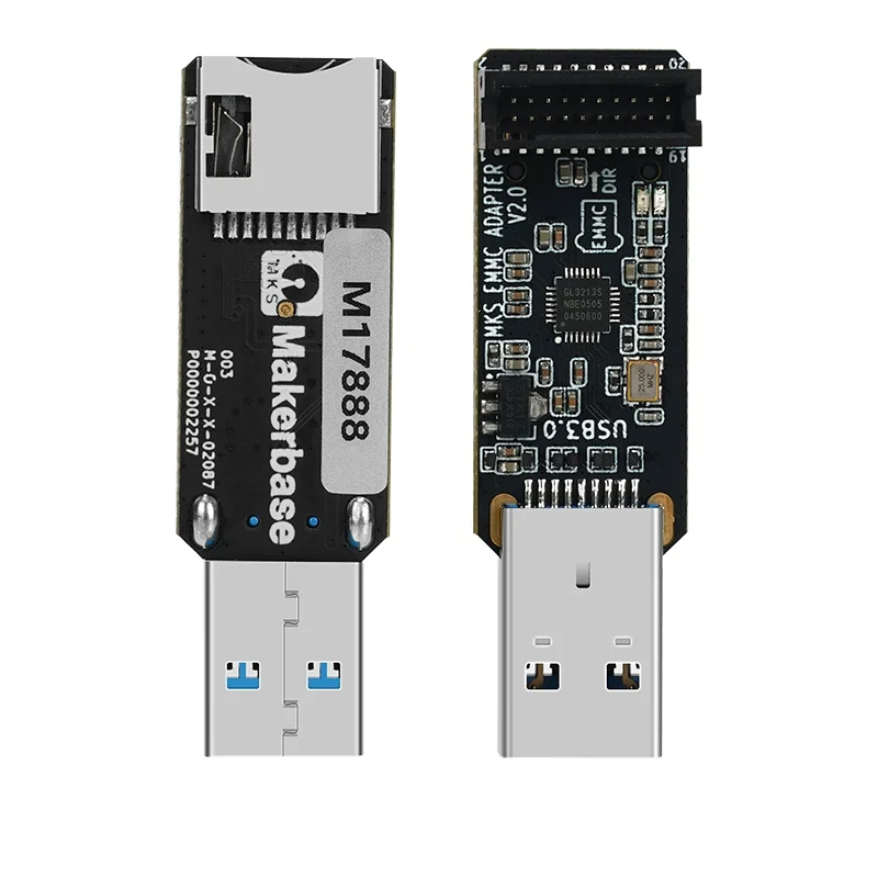 Lector MKS SKIPR EMMC-ADAPTER V2 USB 3,0 para módulo MKS EMMC, tarjeta Micro SD TF, accesorios de impresora 3D
