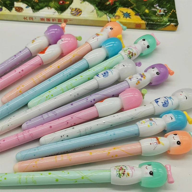 Imagem -05 - Boneca Japonesa Bonito Gel Pen Assinatura Escola Estudante Papelaria 30 Pcs