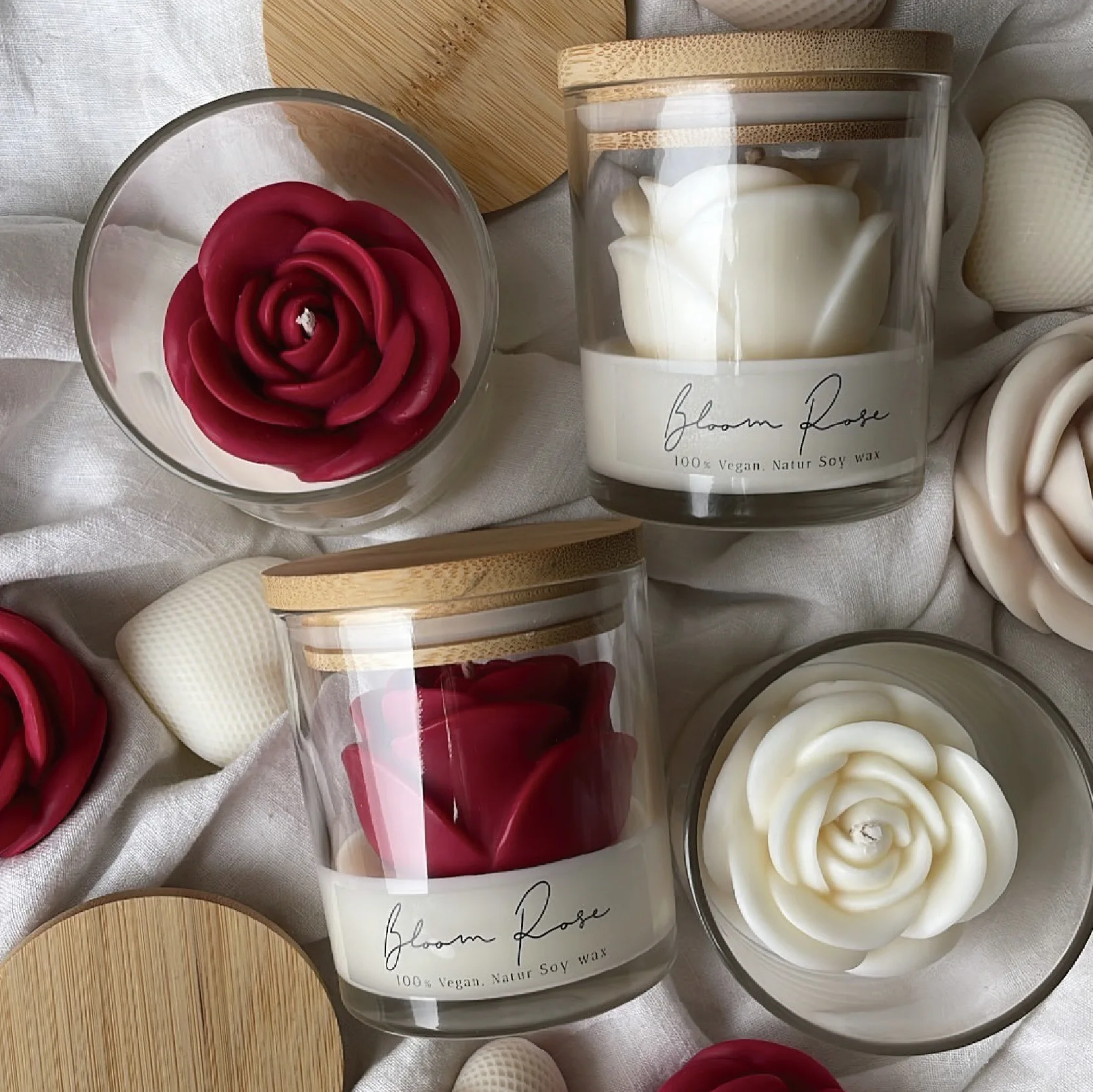 Vela Aromática Recta con Aroma a Rosas, Ideal para el Día de San Valentín, Vela Ambiental para Dormitorio, Regalo Perfecto para las Fiestas (1 Unidad)