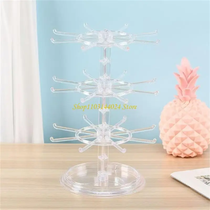 

N5KE Jewelry Organizers Easy Assembly Quick Setup Plastic Texture for Necklace