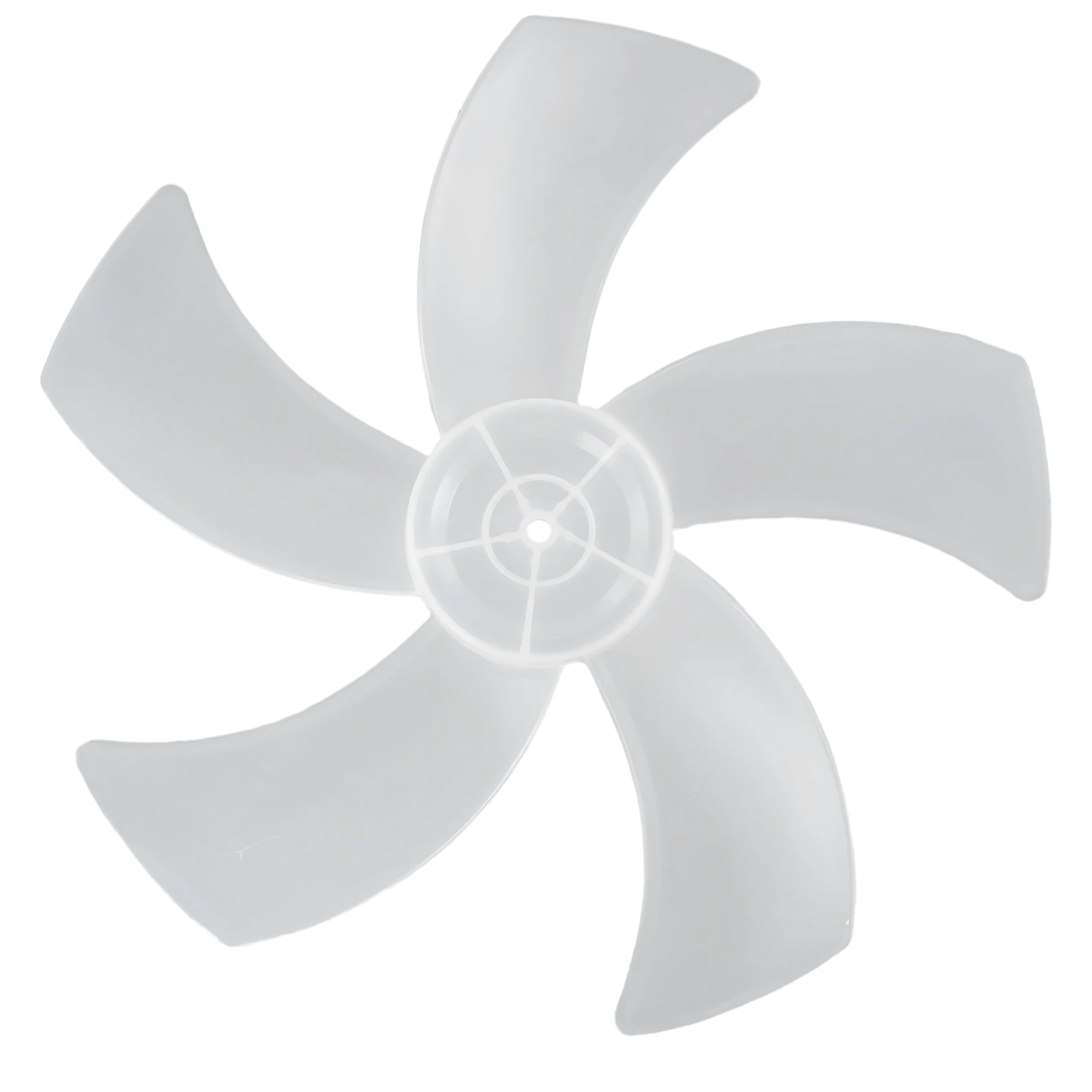16 Inch Plastic Fan Blade with Nut Cover for Stand and Desk Fans 5 Leaf Blade Designed for Noise Reduction and Heat Resistance