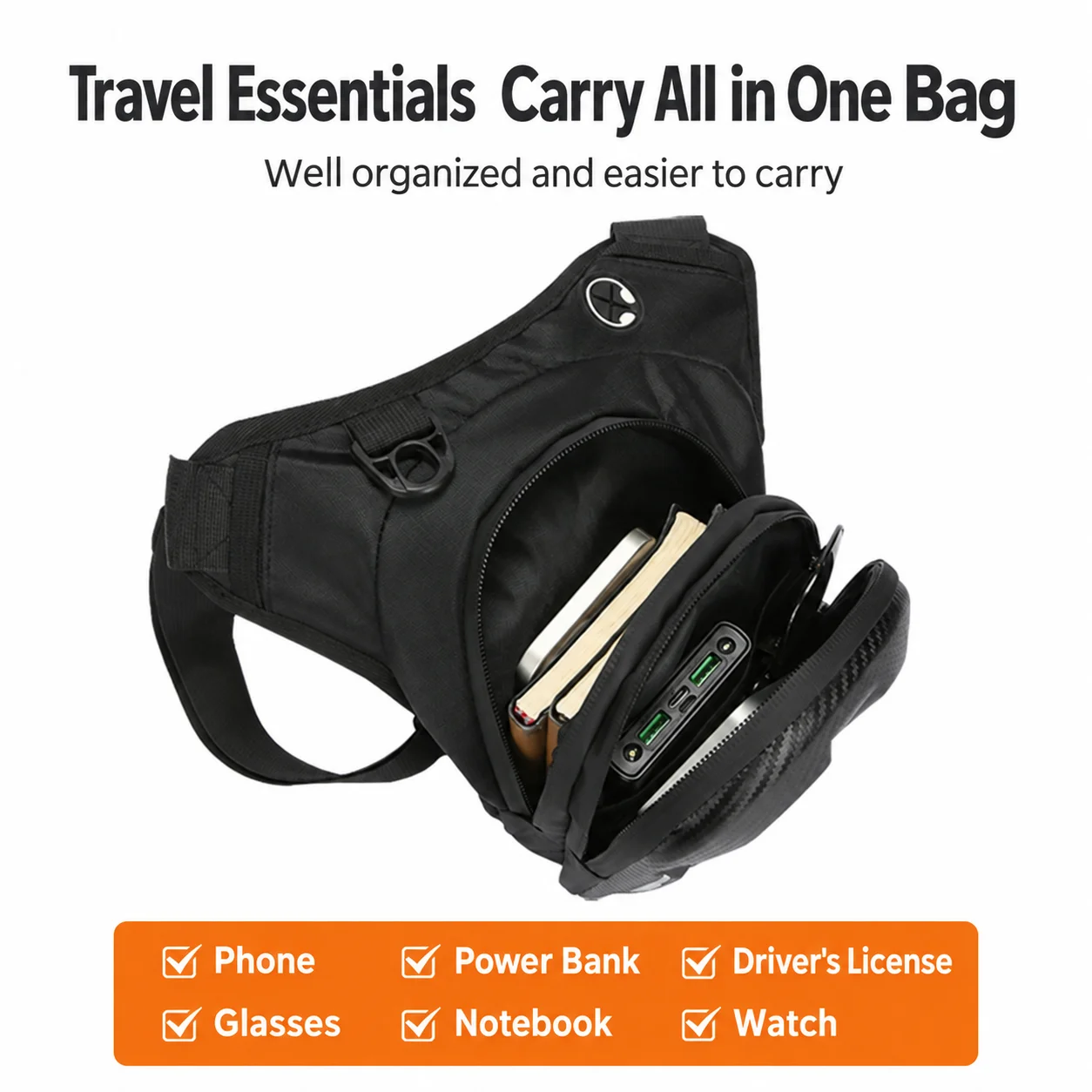 Motorcycle Leg Tank Bag Waterproof Waist Pack Crossbody Rider Biker Drop Thigh Motocross Moto Gear Men Women
