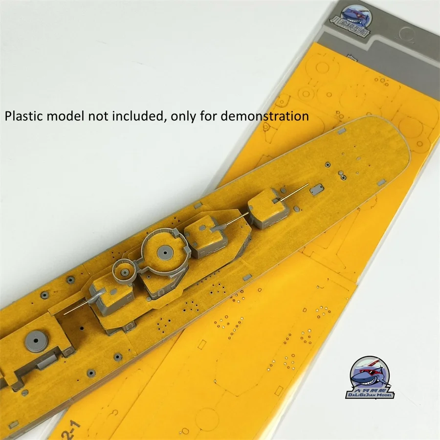 Barril de chapa metálica de mascaramento em escala 1/200 para Trumpeter 03723 USS Fletcher DD-445 Kit modelo CY20026