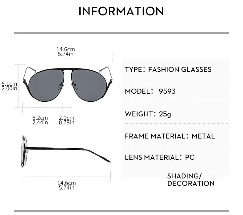 Luxuriöse runde Sonnenbrille, Anti-UV400, modische Brille für Strandreisen – Unisex-Designer-Sonnenbrille – Detail 3