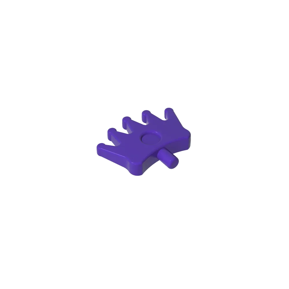 Gobricks GDS-2064 ヘッドウェア アクセサリー クラウン/ティアラ 5 ポイントとピン付き レゴ 96491 と互換性あり 組み立てブロック