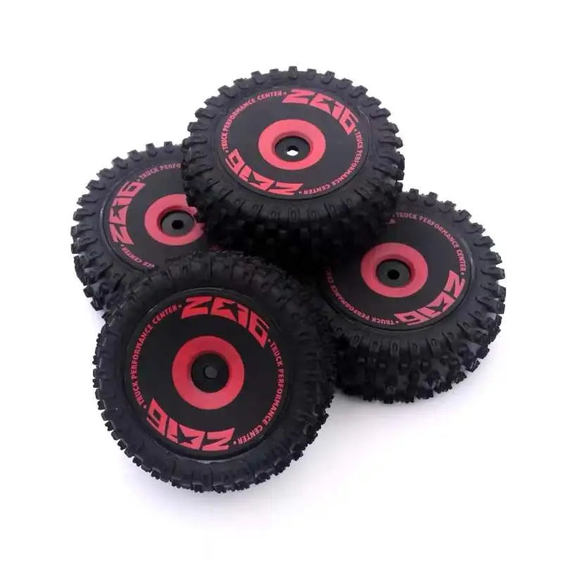 4pcs Front Rear Original RC Car Wheels Rubber RC Car Tires For WLtoys 144010 144001 124017 124016 Remote Control Car