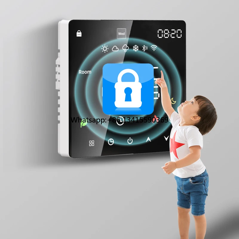 

ABS Material househld Energy-saving Wifi Smart Thermostat Water Heater Boiler Floor Heating Controller for Family Bedroom Use