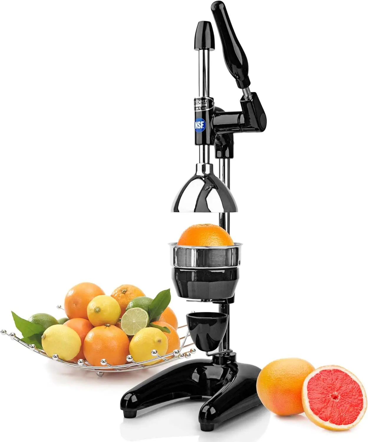 Juicer for Citrus Cold Press, One-Size, Black