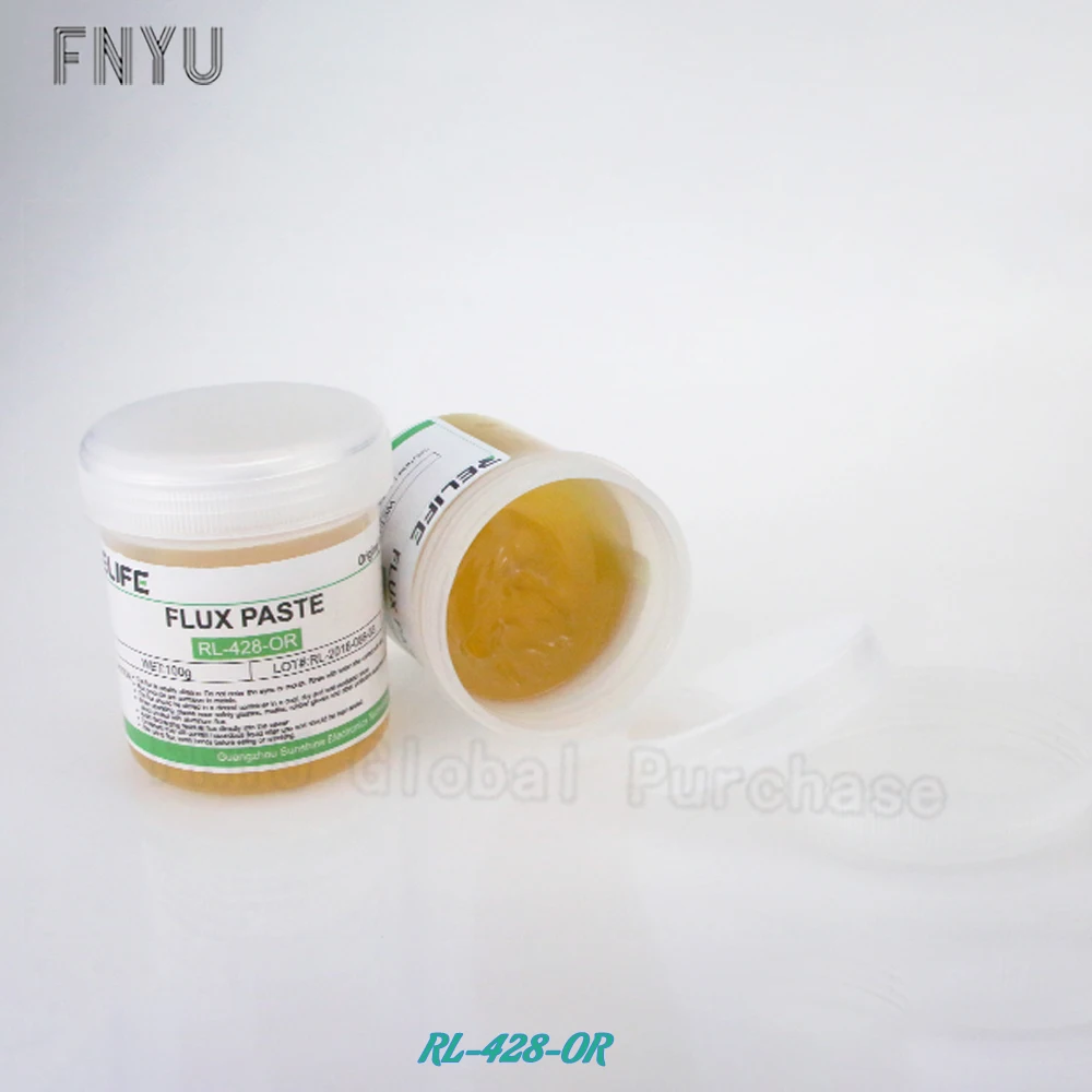 RELIFE RL-223-OR 100g PCB SMD BGA flux lead-free and halogen-free environmentally friendly no-clean rosin solder paste Solder