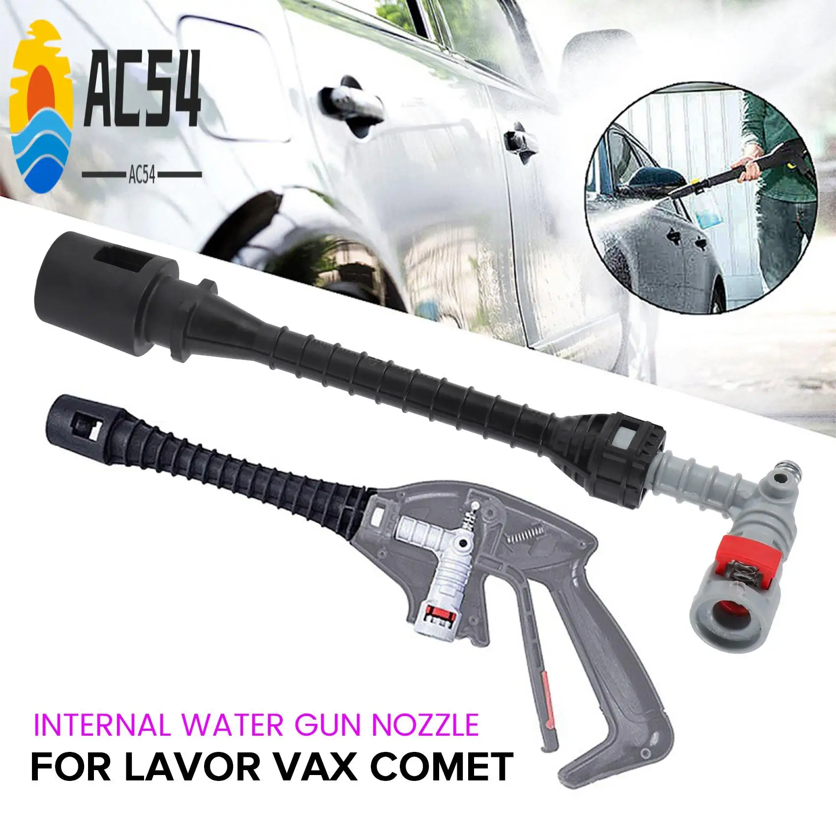 

AC54-автомобильная насадка для водяного пистолета для Lavor Vax Comet, катушка для мойки высокого давления, инструменты для мытья дома, автомобиля и сада