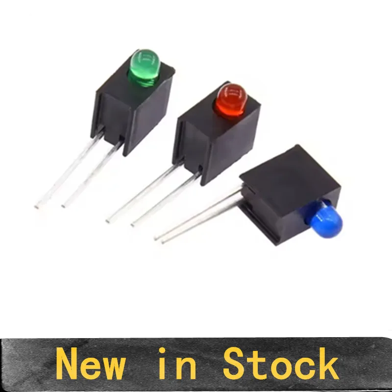 20PCS 3mm 5MM LED Lamp Holder with 1 Hole Red Blue Yellow Green LED 90 Degrees Bent Foot F3 Single Hole