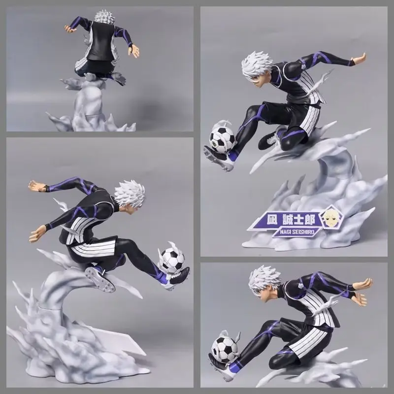 21Cm Hot Anime Blue Lock Figure Nagi Seishiro Superb Stopping The Ball Pvc Action Figures Model Desktop Ornament for Fans Gifts