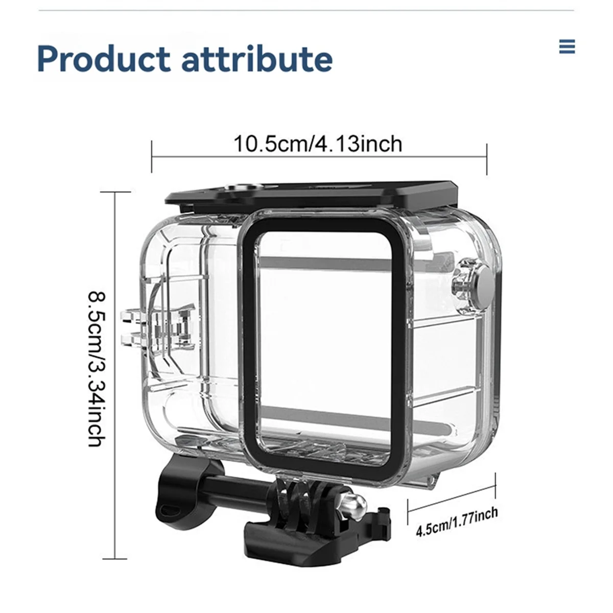 【Hot&Price】Waterproof Case for Insta360 Ace Pro 2 Waterproof Dive Case 60M Housing Underwater Action Camera Accessories