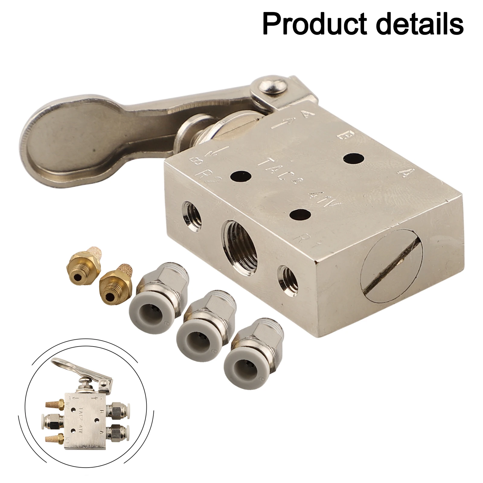 5 Way Switching Valve Switch Brass Body Valve 31.8*16*62.2mm 2 Position Mechanical Valve Automatic Equipment Control