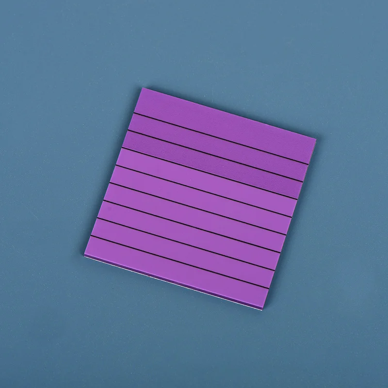 Simple sticky office learning note notes Blank horizontal grid students mark N times stationery