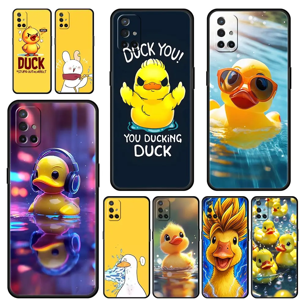 

Cartoon Duck Phone Case For Oneplus 13R 13 12R 11 10T 10R Nord N100 N200 N10 10 9 9R 9RT CE 3 2 Z Pro 5G Soft TPU Cover Fundas