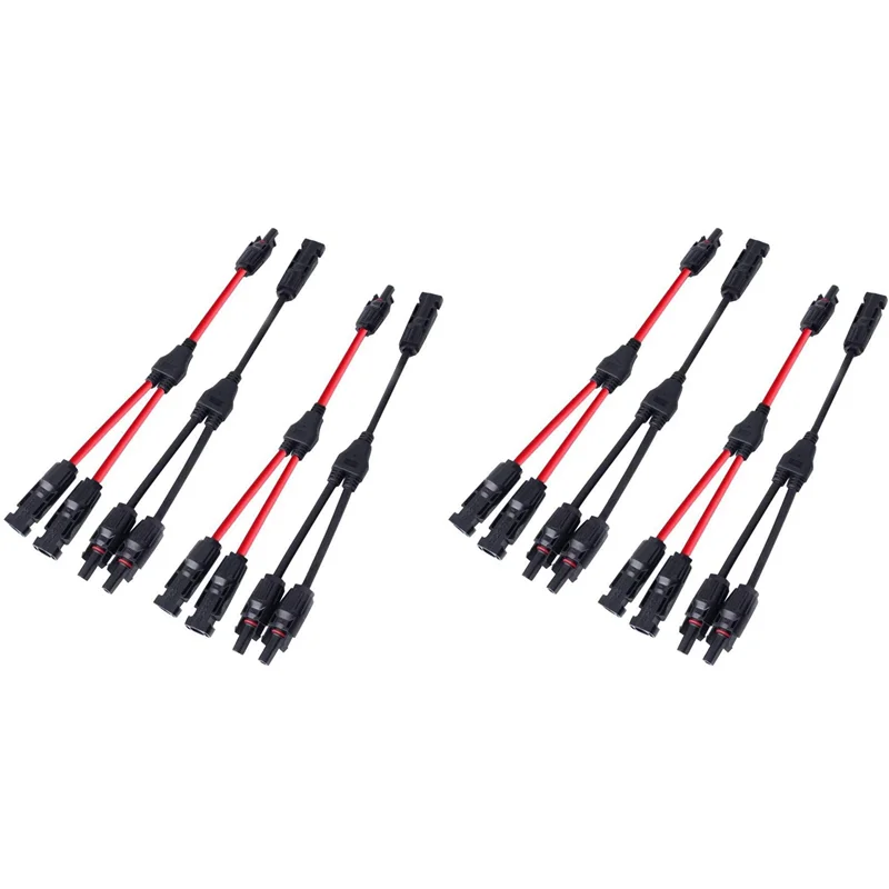 

ABGG-8X Power Solar Connector Y-Branch Cable, Solar Cable Parallel Adapter For Solar Panels