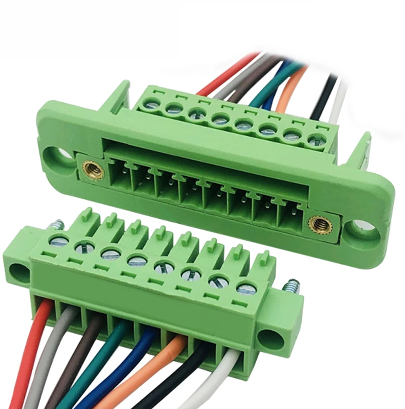 1Set  Pitch 3.81mm 2P/3P/4P/5P/6P/8P/9P Pluggable Terminal Block Connector JM15EDGKM 3.81mm Pitch