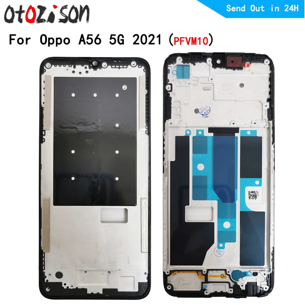 Housing Middle Frame LCD Bezel Plate Panel Chassis For Oppo A56 5G 2021 PFVM10 Phone Middle Frame