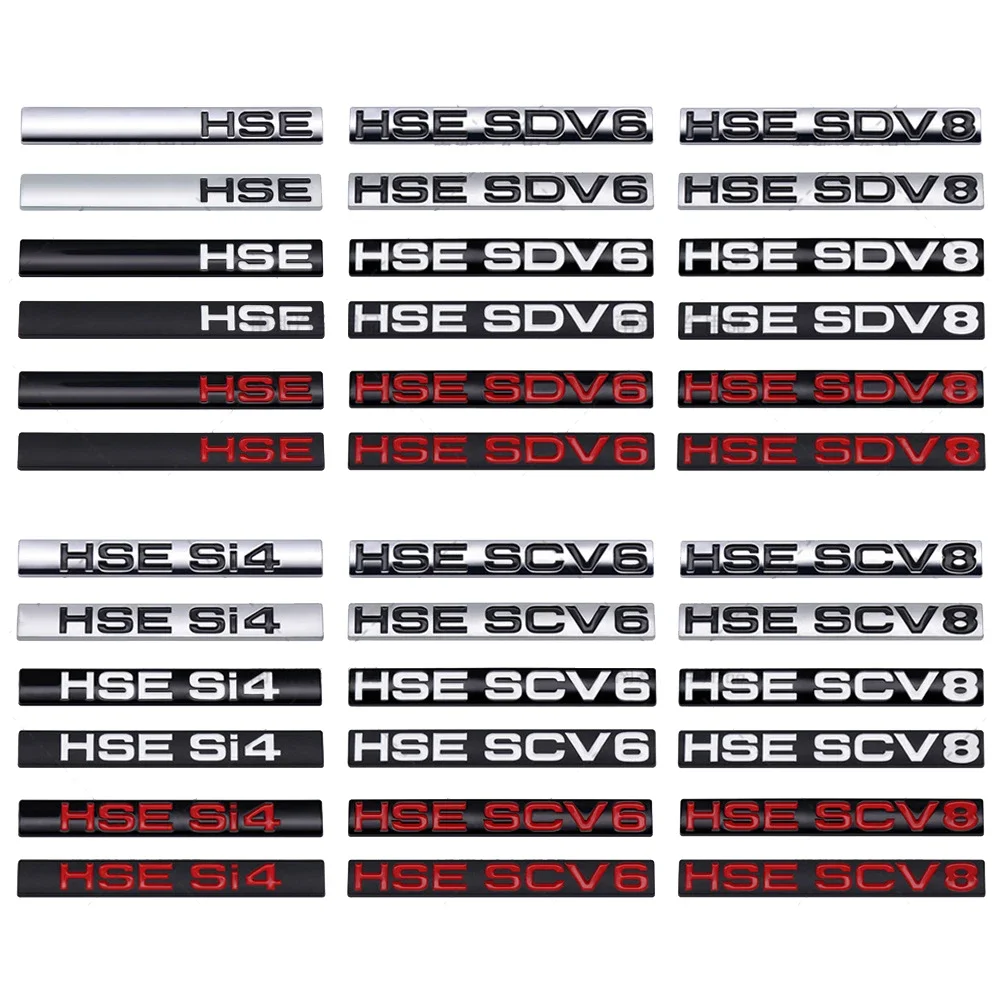 HSE SCV6 SCV8 SDV6 SDV8 Si4 логотип автомобиля задний багажник эмблема значок наклейка для Land Rover Discovery Range Rover Defender Freelander