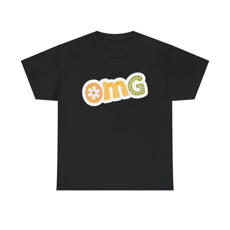 OMG T Shirt surprised excited shocked reaction trendy Gen Z slang lettering