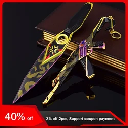 22cm Valorant Champions 2023 Vandal Kunai Skin Knife Toy Sword Cosplay Metal Weapon Model Keychain Kids Toy Gift for Boy Keyring