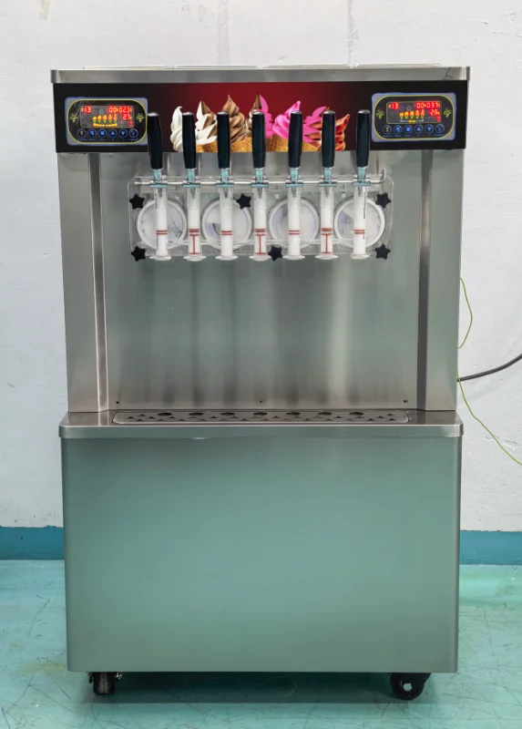 

7 flavors high quality table top ice cream machine soft /soft serve ice cream machine/acai ice cream machine