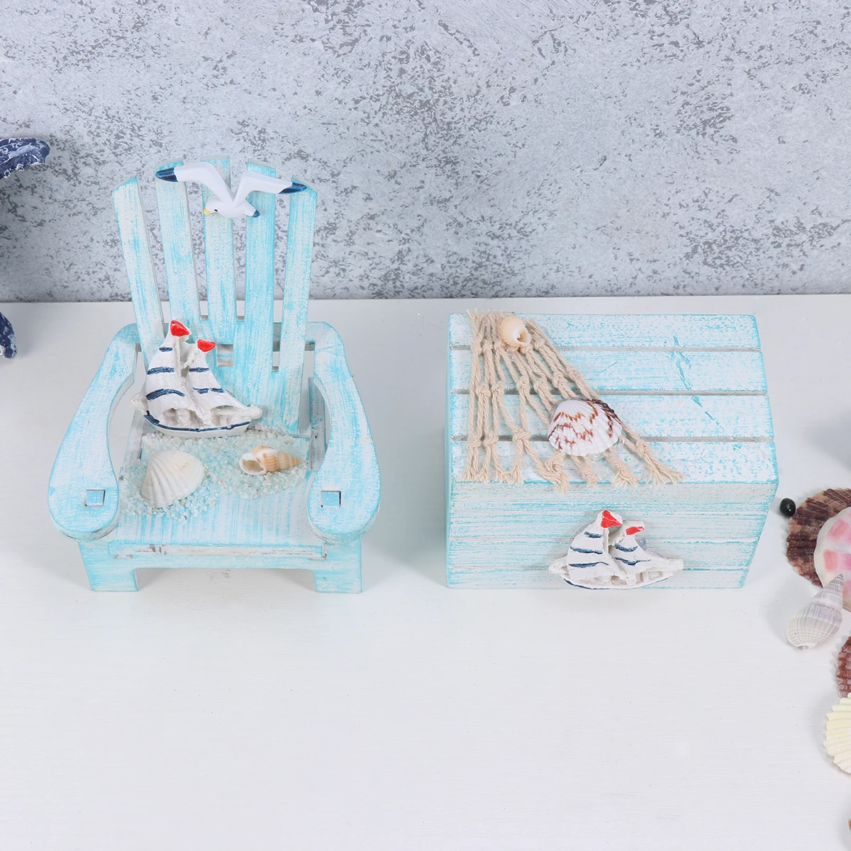 

Beach Chair Decoration Home Miniature Dollhouse Accessories Chairs for Furniture Seaside