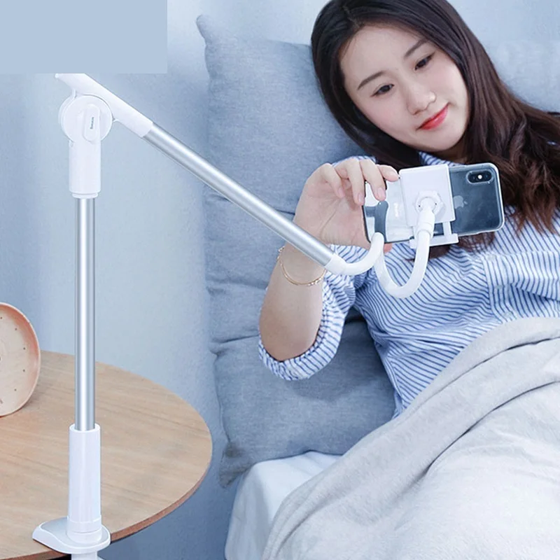 Top! 360 Rotating Flexible Long Arm Lazy Phone Holder Adjustable Desktop Bed Tablet Clip For iPhone Xiaomi Mobile Phone Holder