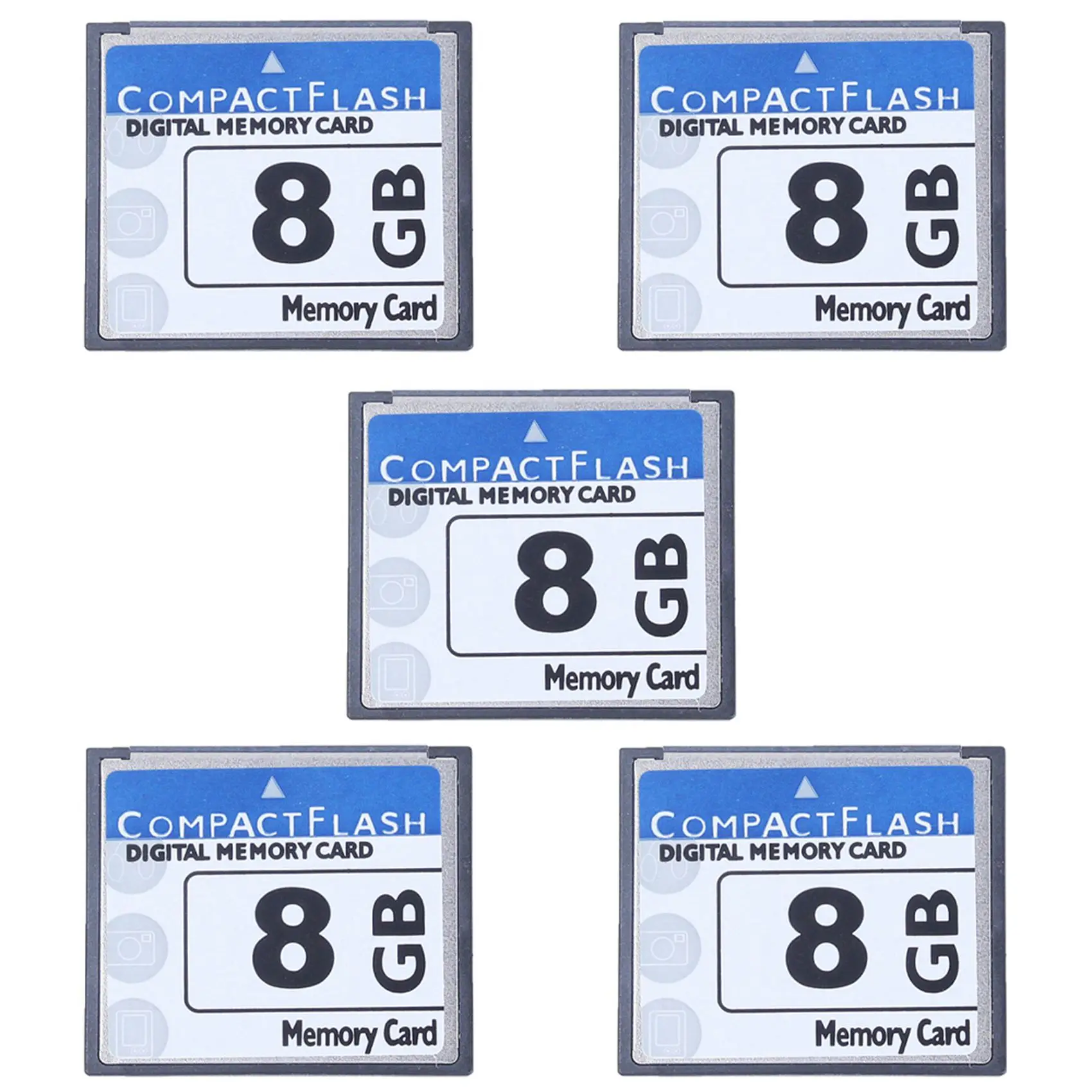 5X Professional 8GB Compact Flash Memory Card(White&Blue)-Y41A