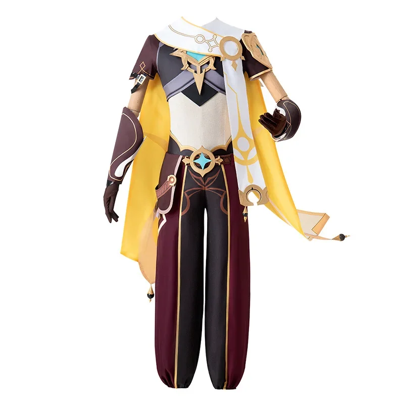 Genshin Impact Kong Cosplay Costume Traveler Aether Lumine Cosplay Costumes Anime Uniform Game Party Suit with Wig for Men Boys