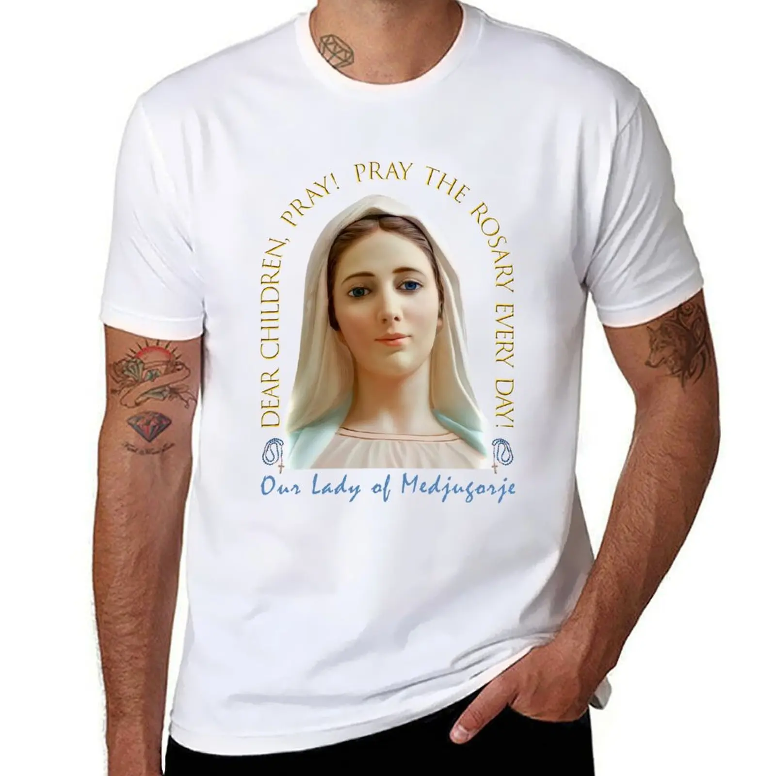 

Message and Image of Our Lady of Medjugorje T-Shirt t shirts designer anime t shirts oversize T-Shirt