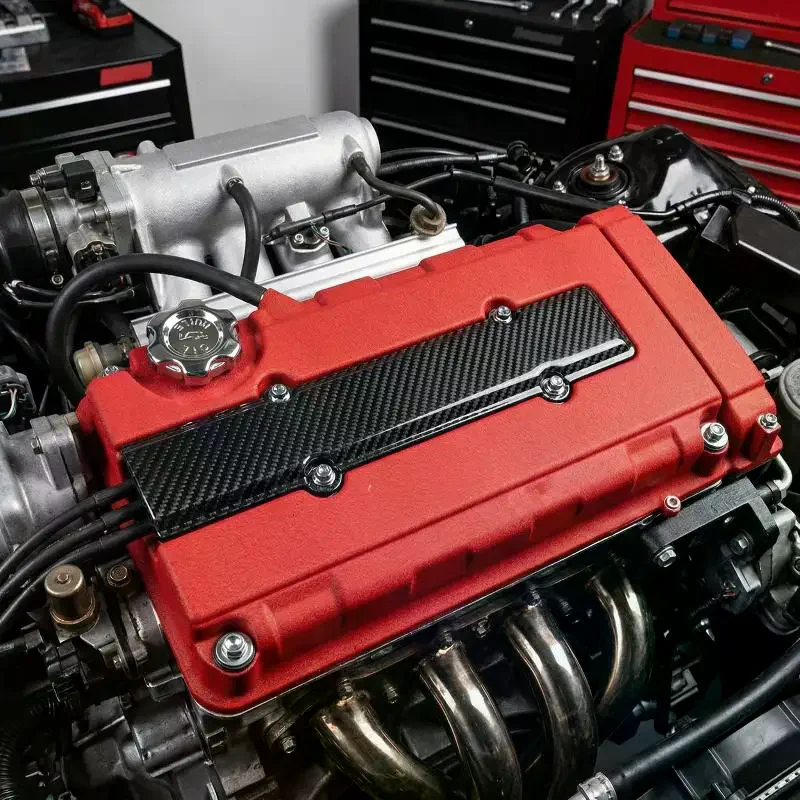 1Pcs ABS Carbon Fibre Look Valve Cover: Spare Plug Insert B18 B16 B SERIES VTEC Modification