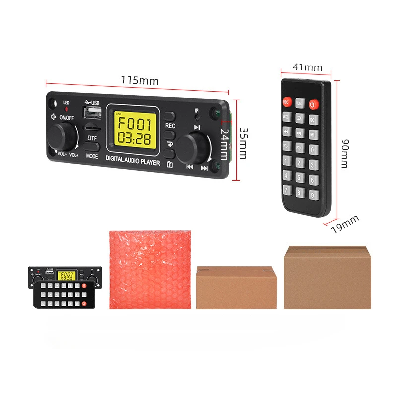 SOTAMIA MP3 Bluetooth decodifica scheda Audio USB TF FM Radio Hifi Digital Audio Decoder Player per scheda amplificatore di potenza DC12V