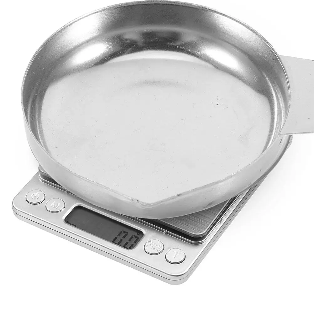 Stainless Steel Scale Pans 2 Pack Precision Weighing Dishes Scratch Resistant Trays for Digital Scales