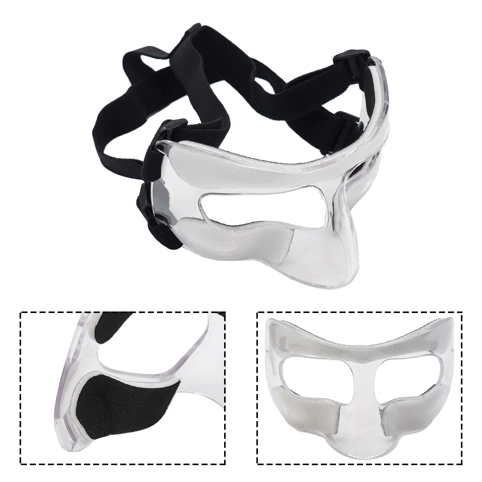 

Basketball Mask Adjustable Strap Sports Helmet Face Nose Guard Basketball Nose Protector For Sports Face Nose Guard