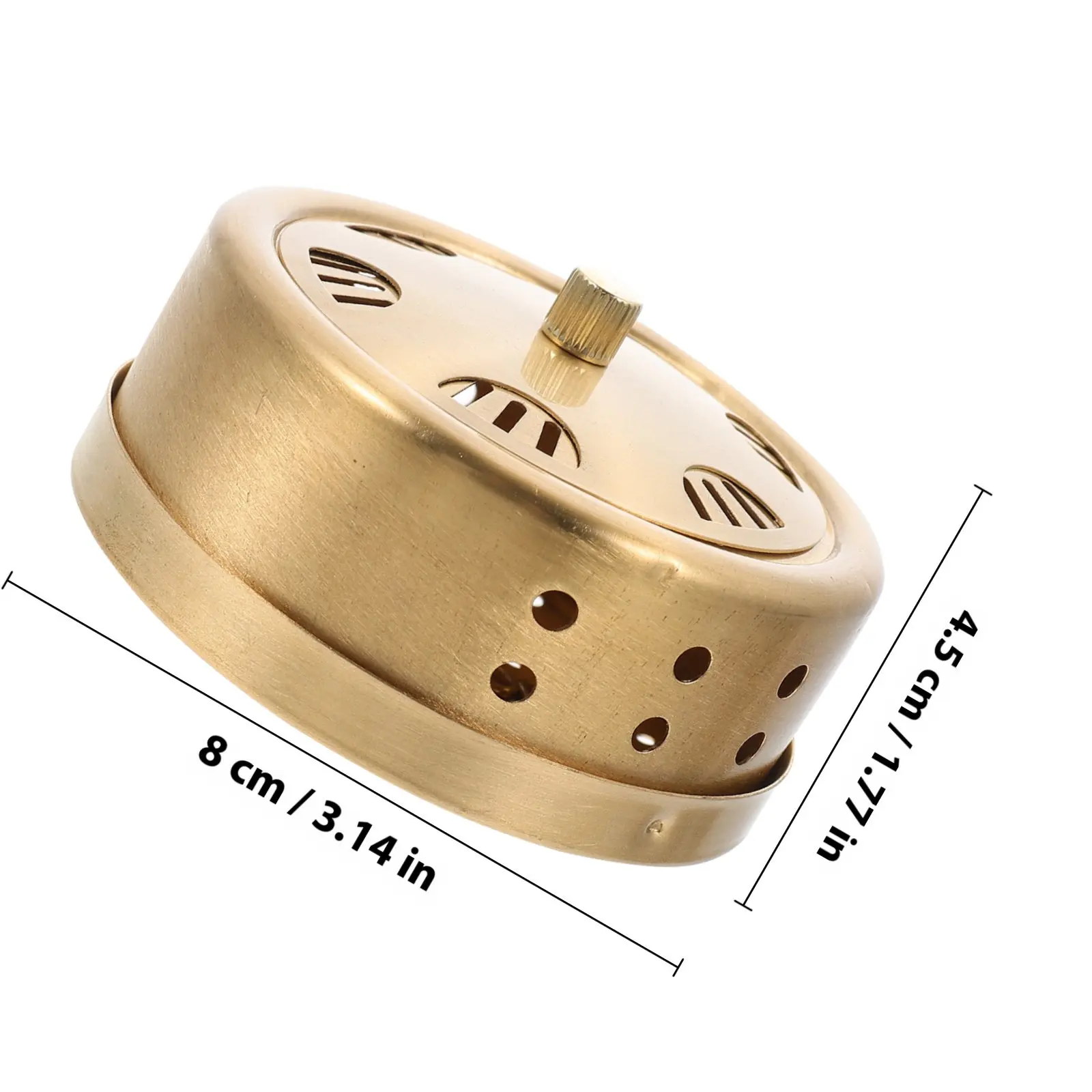 Moxibustion Box Smokeless Adjustable Copper Moxa Burner For Body Massager Pain Relief Therapy Tank Household Use